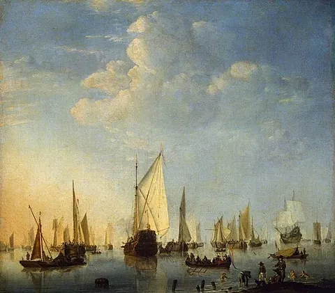 Ships in a Calm Sea