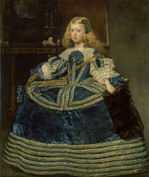 La Infanta Margarita en azul