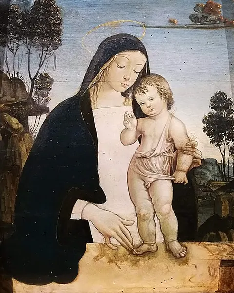Madonna with blessing Child