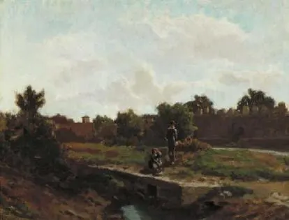 Landscape with two figures