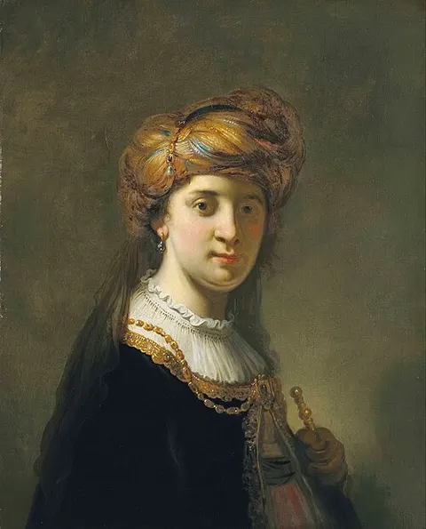 Portrait of a lady in a turban, half-length