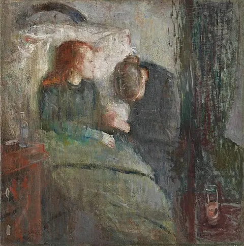La niña enferma