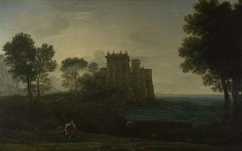 Paisaje con Psique en el exterior del palacio de Cupido