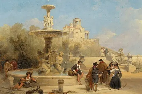 The Fountain on the Prado, Madrid