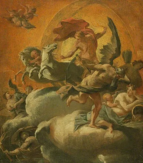 Phaethon in His Chariot with Time