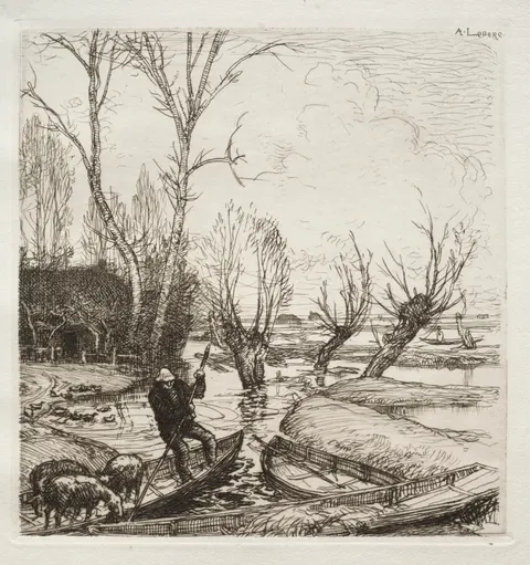 Au Marais Inondé:  Le Bergère