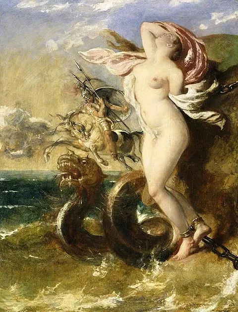 Andromeda, Perseus Coming to Her Rescue