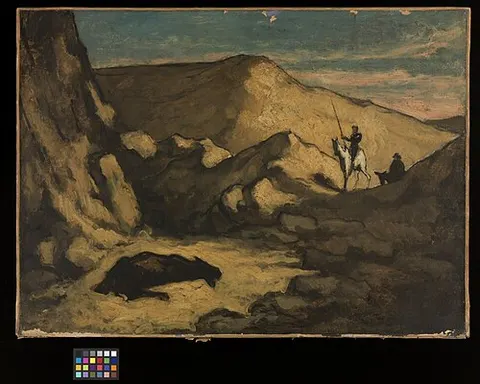 Landscape with Don Quixote and the Dead Mule