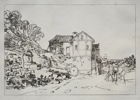 Liber Studiorum:  Watermill