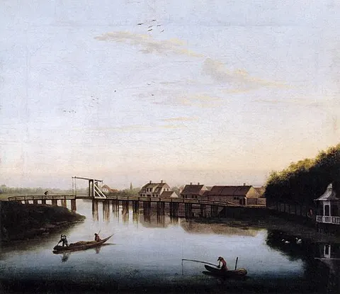 The Spree with the Palace Bridge by Charlottenburg II.