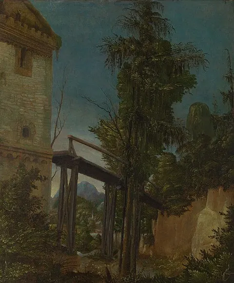 Paisaje con un puente