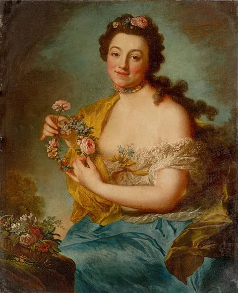 Selbstbildnis als Flora.
