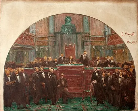 Assinatura da Constituição de 1891 - Segundo estudo para o Palácio Tiradentes