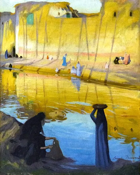 Bords du Nil à Marg, effet du soir