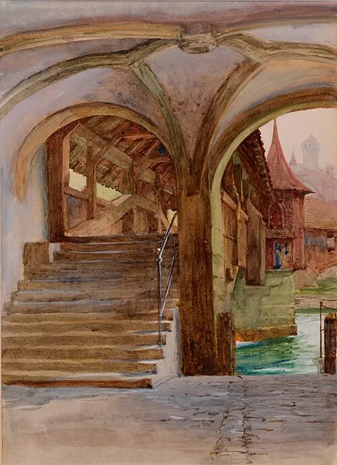 Chapel Bridge at Lake Lucerne