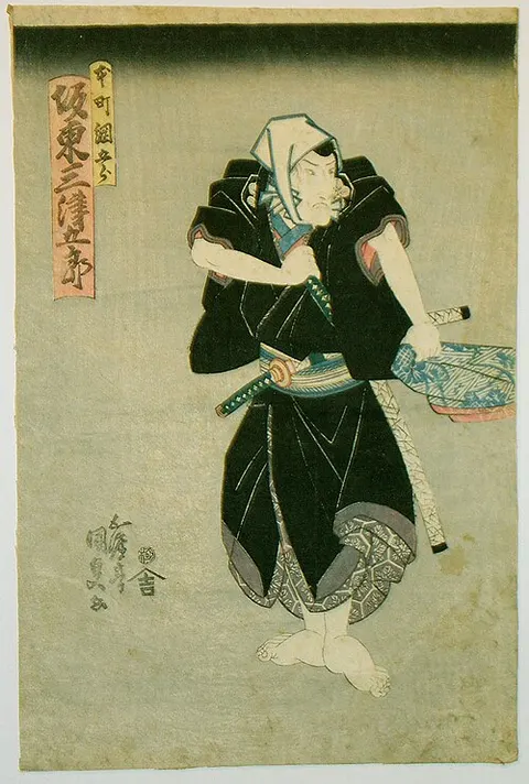 The Kabuki Actor Bando Mitsugoro as Honcho Tsunagoro