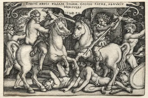The Labors of Hercules: Hercules Abducting Iole