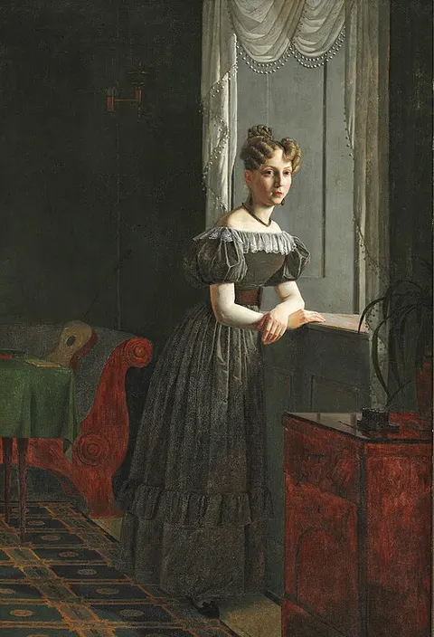 Portrait of Købke's sister Conradine Købke