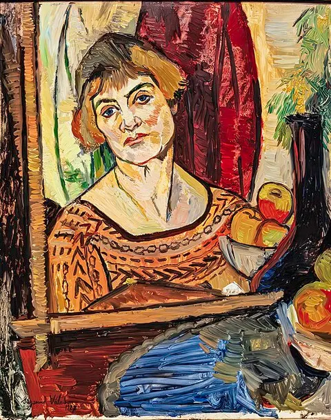 Self-portrait in the mirror
