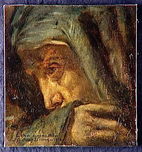 Pauline Moreau as the Virgin