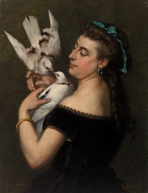 Woman with Pigeons