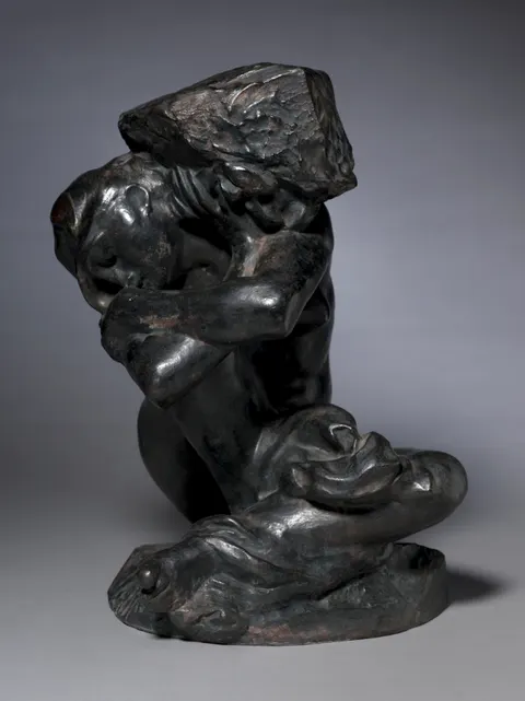 Fallen Caryatid Carrying Her Stone