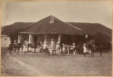 Dr. Morris and party, Jhansi (recto)