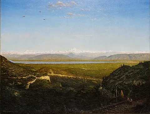 View of Mont Blanc, Seen from La Faucille