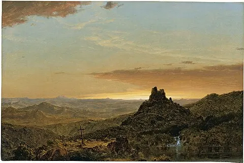 Cruz en un paisaje agreste