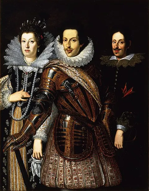 Cosimo II de’ Medici with his wife, Maria Maddalena of Austria and their son, Ferdinando II