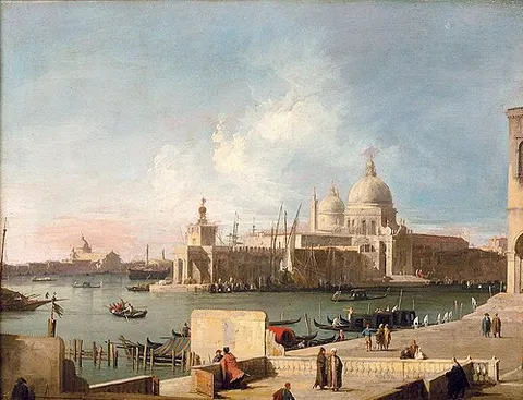 View of Santa Maria della Salute, from the entrance of the Great Canal