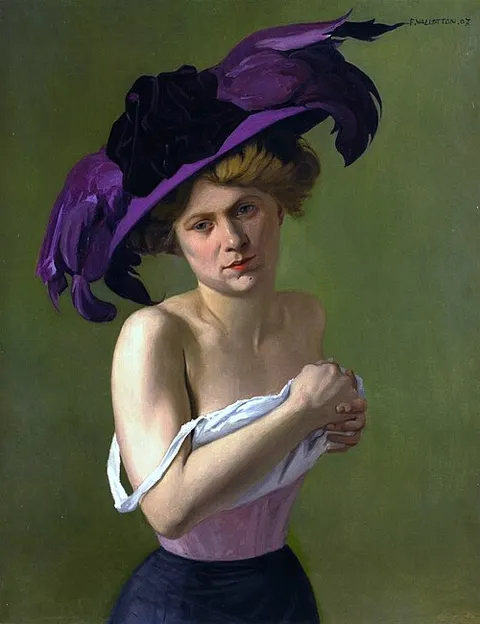 El sombrero morado