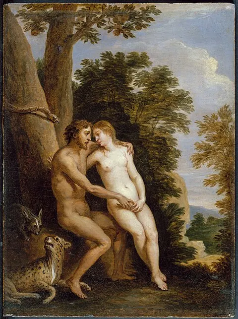 Adam and Eve in Paradise