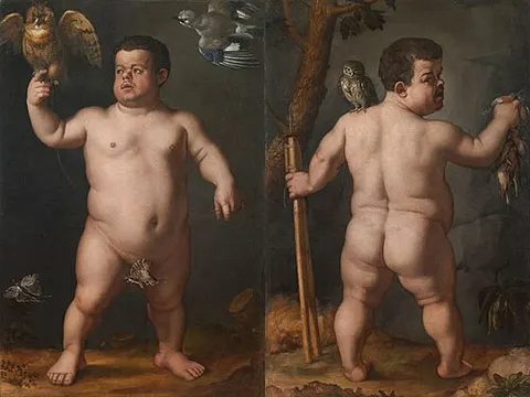 Retrato doble del enano Morgante