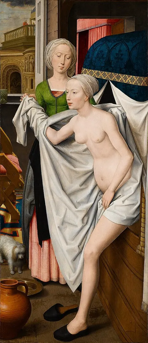 Betsabé en el baño