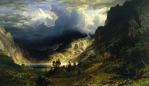 Una tormenta en las Montañas Rocosas