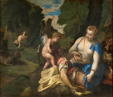 Venus penando por Adonis