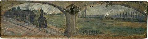 Landscape with Steam Trains