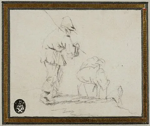 Shepherd with a Lamb
