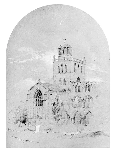 Jedburgh Abbey (from Cropsey Album)