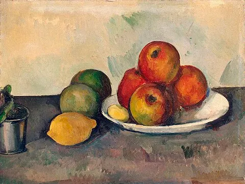 Naturaleza muerta con manzanas