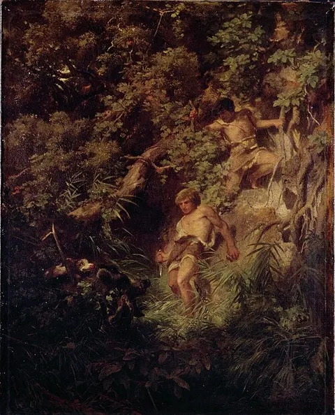 Germanen auf der Eberjagd