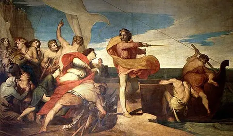 Alfred Inciting the Saxons to Prevent the Landing of the Danes