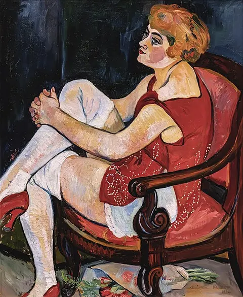 The Woman in White Stockings