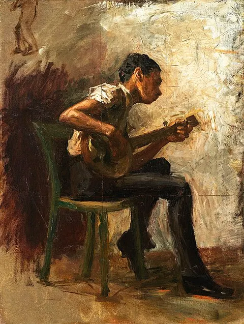 Study for "Negro Boy Dancing": The Banjo Player