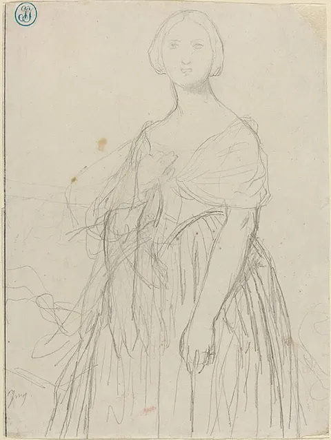 Sketch for Madame Moitessier