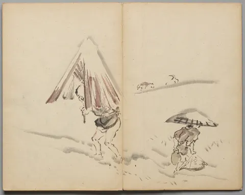 Figures in Snow from Sketch Album