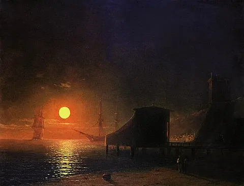 Theodosia. Moonlight night