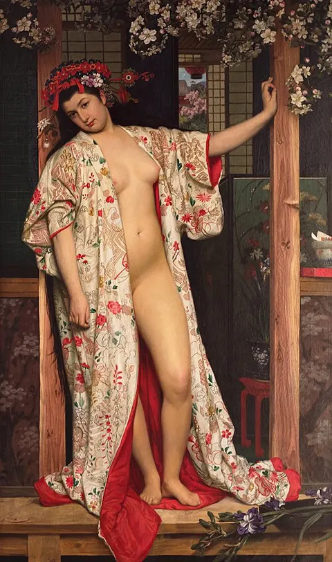 La japonesa en el baño