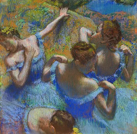Bailarinas de azul